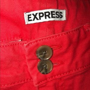 Express Shorts - Women’s EXPRESS Shorts 10 Khaki Coral Red Cuffed Express Shorts - Women’s EXPRESS Shorts 10 Khaki Coral Red Cuffed